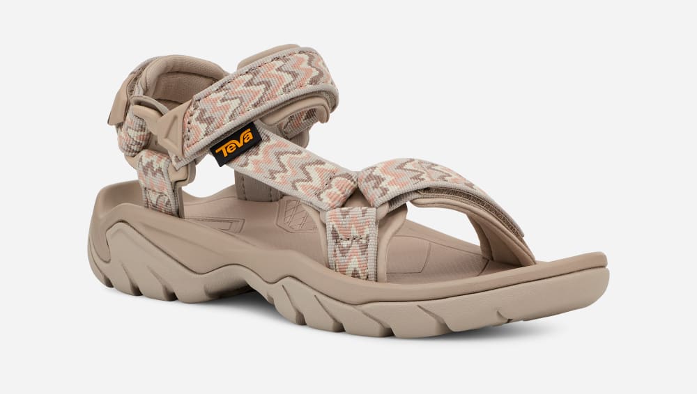 Beige Teva Terra Fi 5 Universal Women's Hiking Sandals | Ireland-3278