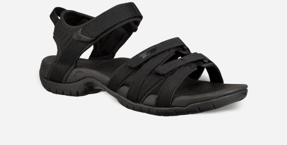 Black / Black Teva Tirra Women's Hiking Sandals | Ireland-8210