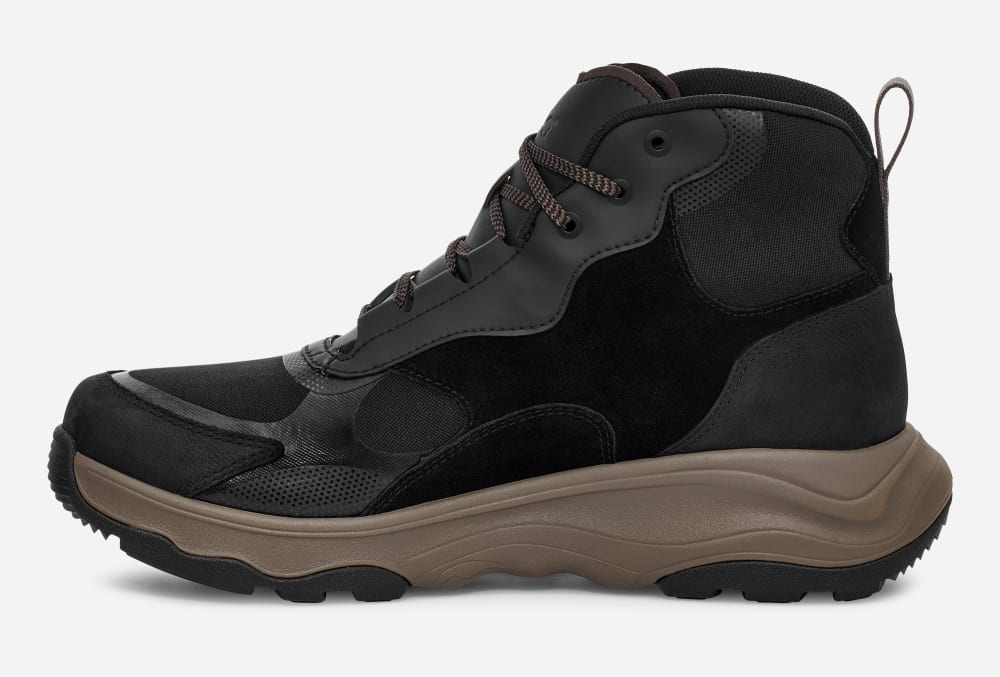 Black / Grey Teva Geotrecca Mid Men's Hiking Boots | Ireland-7160