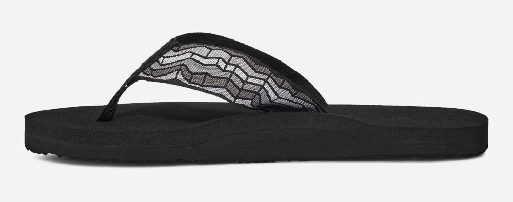 Black / Grey Teva Mush II Men's Flip Flops | Ireland-1463