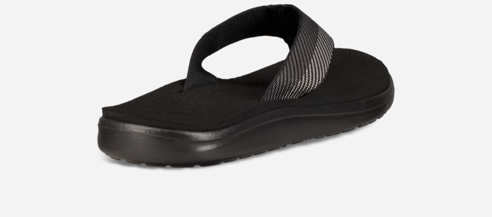 Black Grey Teva Voya Men's Flip Flops | Ireland-1920