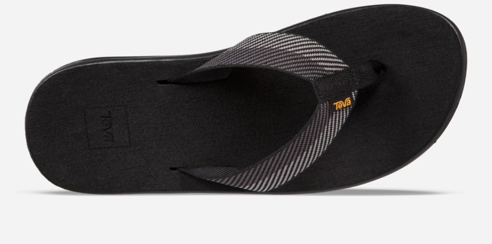 Black Grey Teva Voya Men's Flip Flops | Ireland-1920