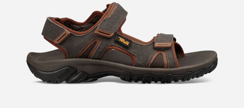 Black Olive Teva Katavi 2 Men\'s Hiking Sandals | Ireland-0491