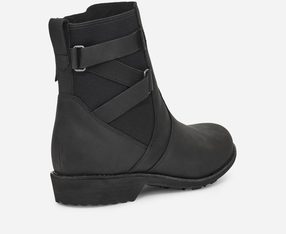 Black Teva Ellery Ankle Waterproof Women's Boots | Ireland-2945