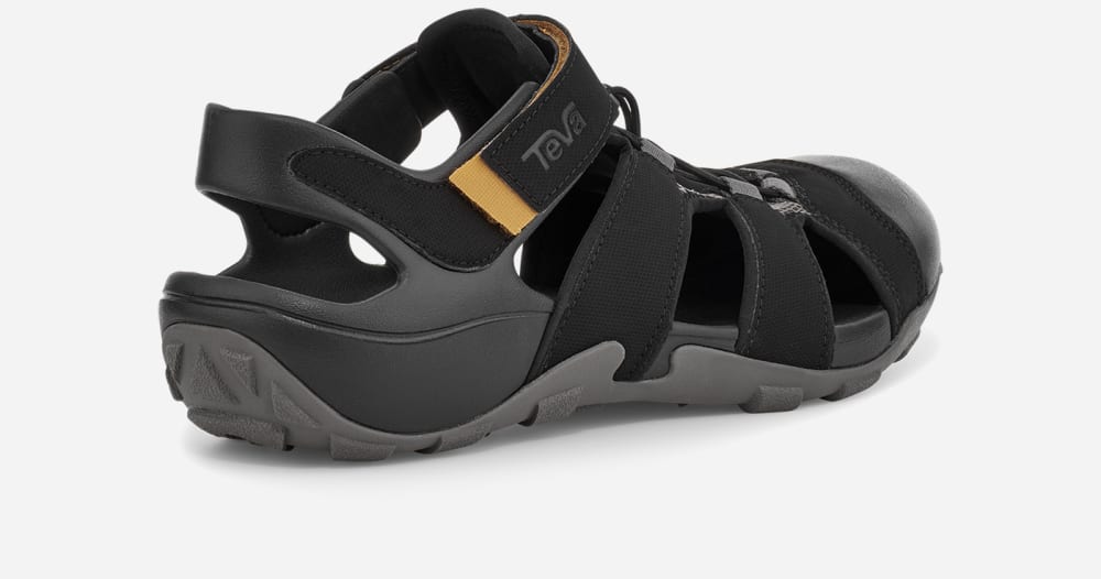 Black Teva Flintwood Men's Hiking Sandals | Ireland-5209