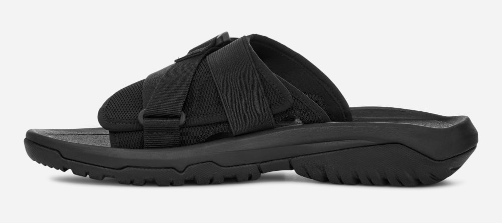 Black Teva Hurricane Verge Men's Slide | Ireland-4751