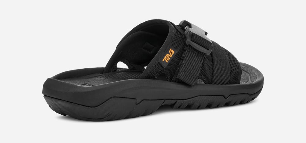 Black Teva Hurricane Verge Men's Slide | Ireland-4751