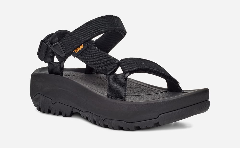 Black Teva Hurricane Xlt2 Ampsole Men's Platform Sandals | Ireland-4508