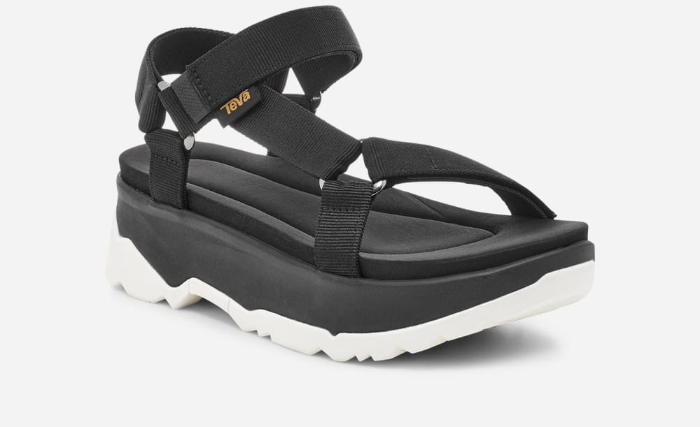 Black Teva Jadito Universal Women's Platform Sandals | Ireland-1594