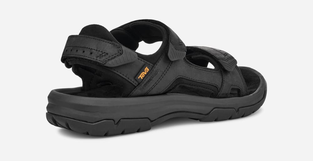 Black Teva Langdon Men's Hiking Sandals | Ireland-0739