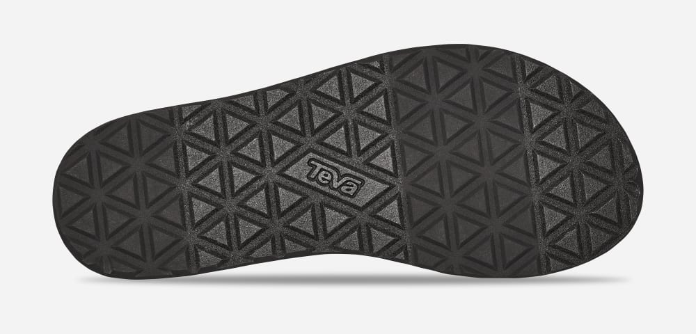 Black Teva Midform Universal Men's Platform Sandals | Ireland-3198