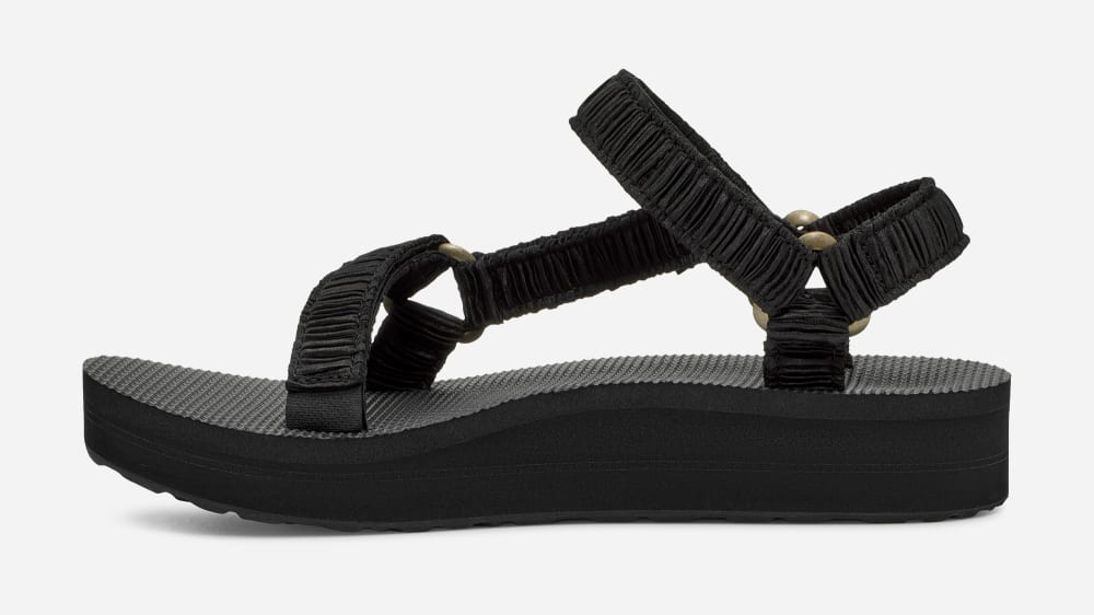 Black Teva Midform Universal Satinya Women's Sandals | Ireland-1879