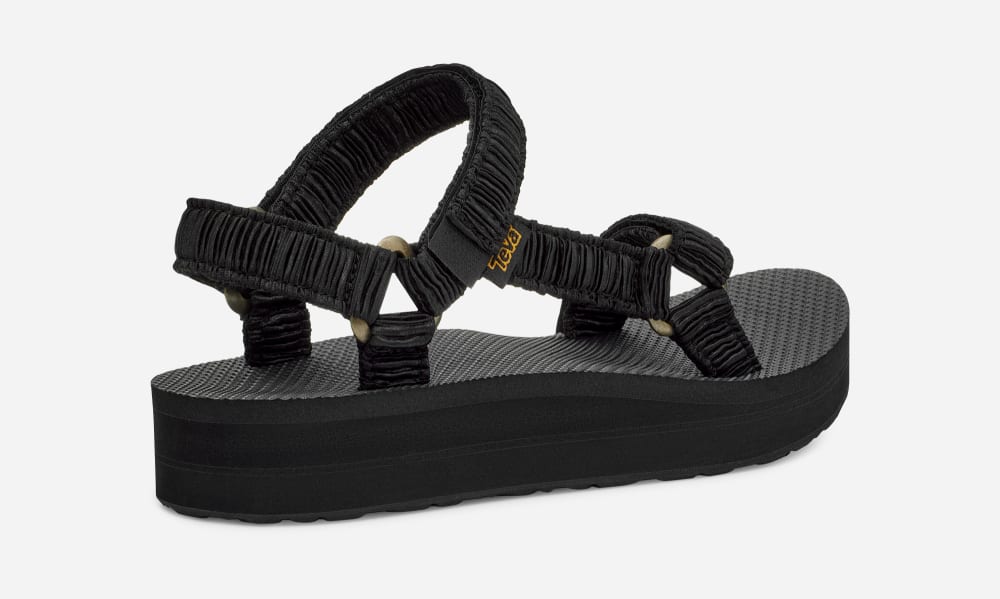 Black Teva Midform Universal Satinya Women's Sandals | Ireland-1879