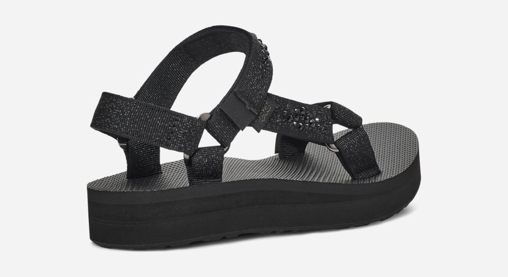 Black Teva Midform Universal Women's Sandals | Ireland-9143