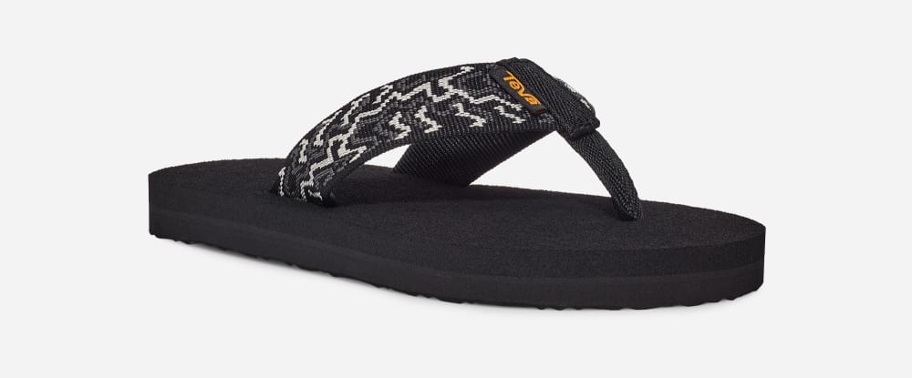 Black Teva Mush II Kids' Flip Flops | Ireland-1537