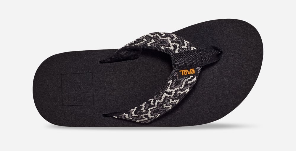 Black Teva Mush II Kids' Flip Flops | Ireland-1537