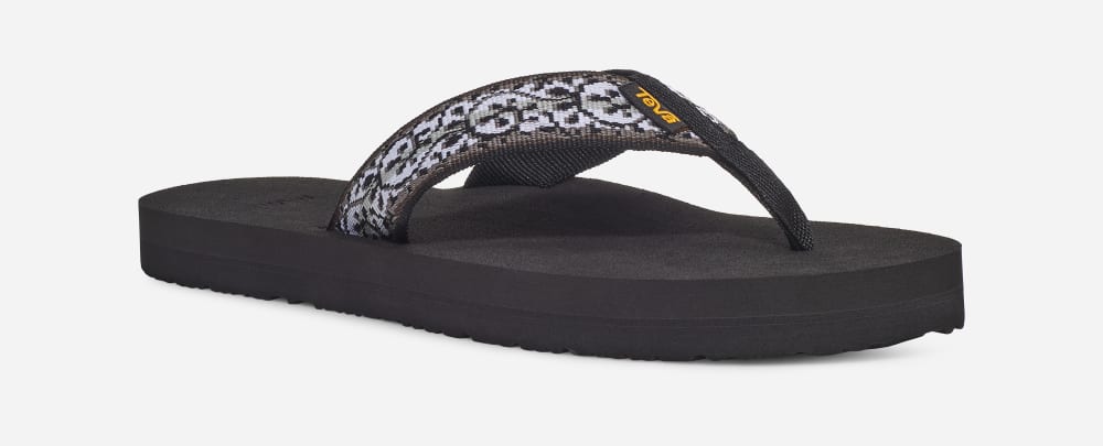 Black Teva Mush II Women's Flip Flops | Ireland-0918