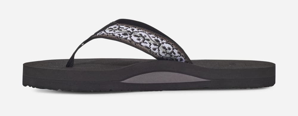 Black Teva Mush II Women's Flip Flops | Ireland-0918