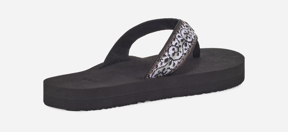 Black Teva Mush II Women's Flip Flops | Ireland-0918