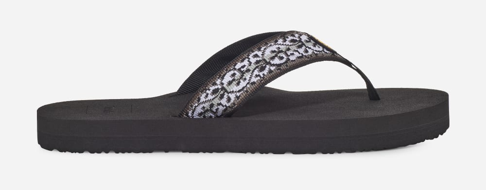 Black Teva Mush II Women\'s Flip Flops | Ireland-0918