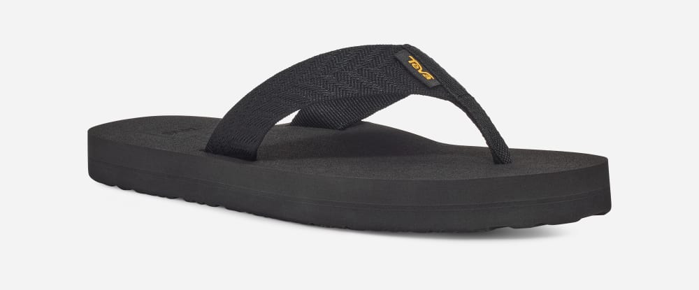 Black Teva Mush II Women's Flip Flops | Ireland-6478