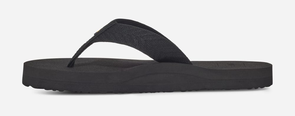 Black Teva Mush II Women's Flip Flops | Ireland-6478