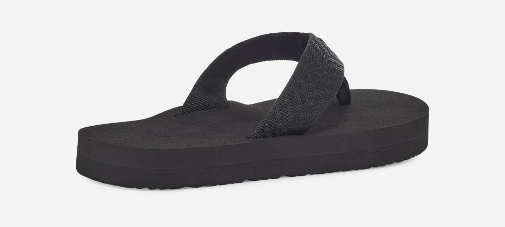 Black Teva Mush II Women's Flip Flops | Ireland-6478