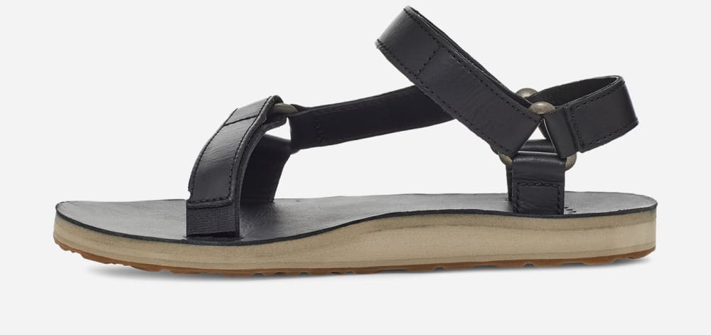 Black Teva Original Universal Leather Women's Sandals | Ireland-1264