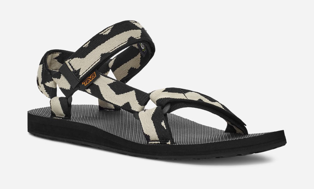 Black Teva Original Universal Men's Sandals | Ireland-3687