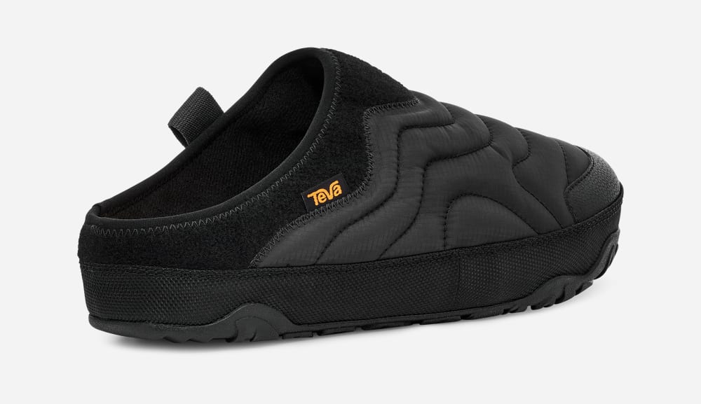 Black Teva ReEMBER TERRAIN Men's Slip Ons | Ireland-9586