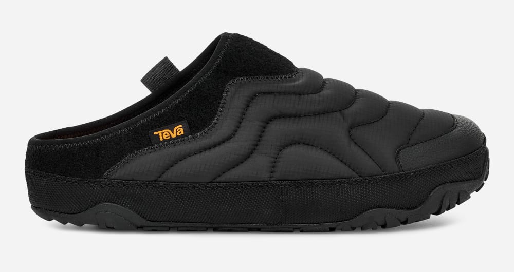 Black Teva ReEMBER TERRAIN Men\'s Slip Ons | Ireland-9586