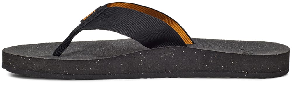 Black Teva Reflip Men's Flip Flops | Ireland-2153