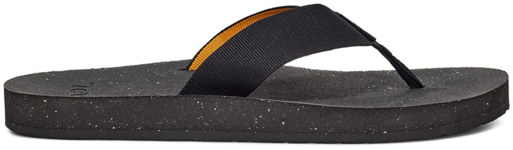 Black Teva Reflip Men\'s Flip Flops | Ireland-2153