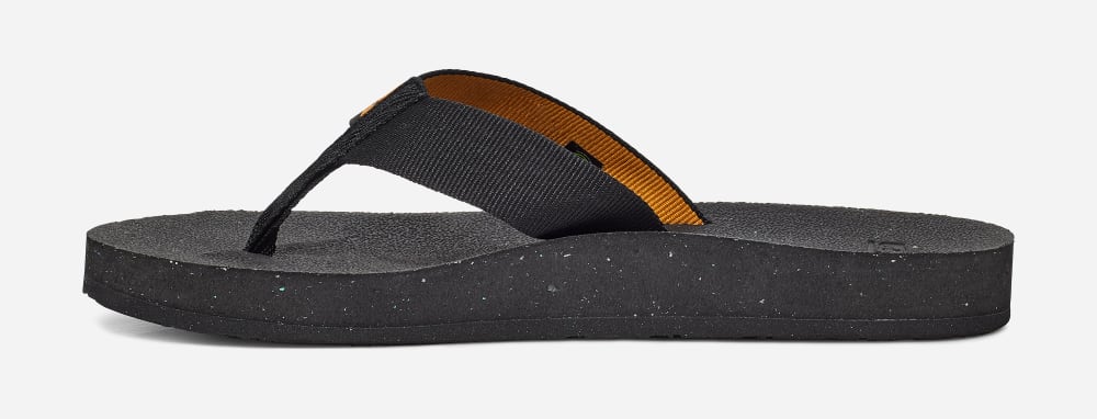 Black Teva Reflip Women's Flip Flops | Ireland-5864