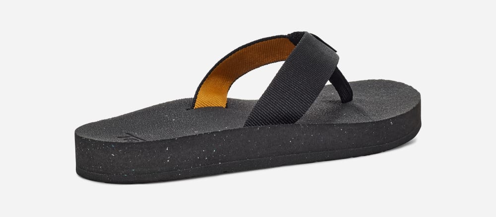 Black Teva Reflip Women's Flip Flops | Ireland-5864