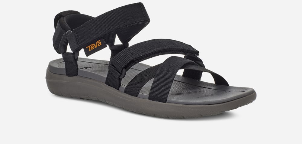 Black Teva Sanborn Mia Women's Hiking Sandals | Ireland-2437