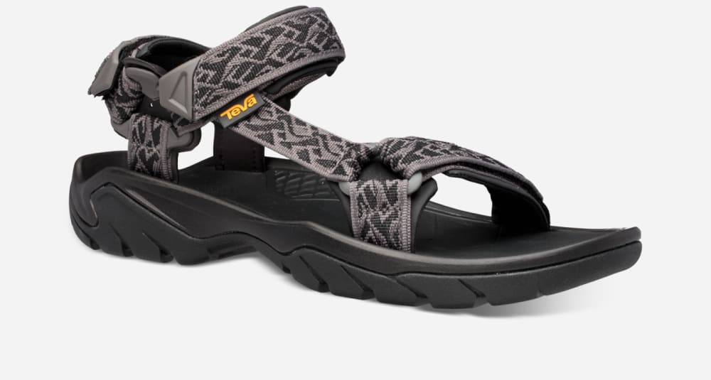 Black Teva Terra Fi 5 Universal Men's Hiking Sandals | Ireland-7829