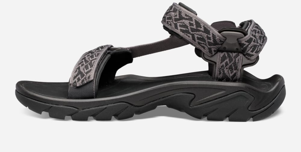 Black Teva Terra Fi 5 Universal Men's Hiking Sandals | Ireland-7829