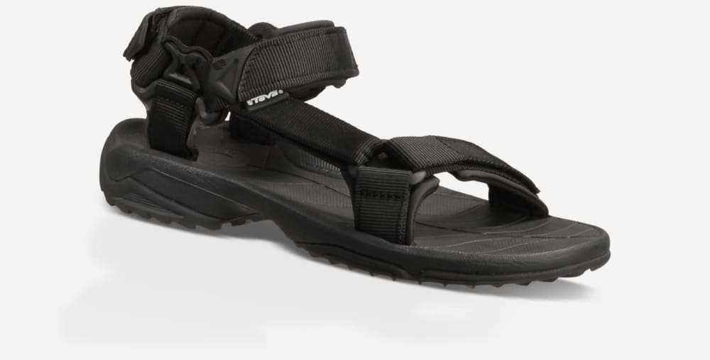 Black Teva Terra Fi Lite Men's Hiking Sandals | Ireland-3279