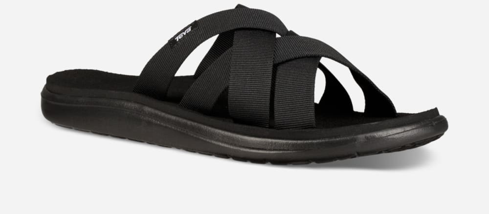 Black Teva Voya Women's Slide | Ireland-8941