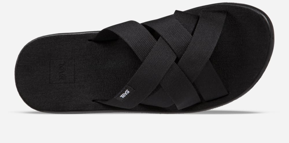 Black Teva Voya Women's Slide | Ireland-8941