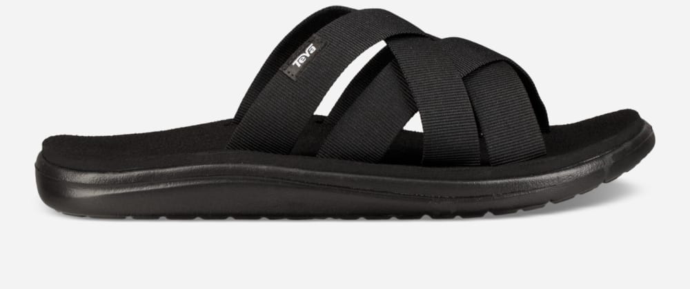 Black Teva Voya Women\'s Slide | Ireland-8941