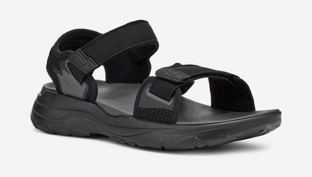 Black Teva Zymic Men's Sandals | Ireland-7230