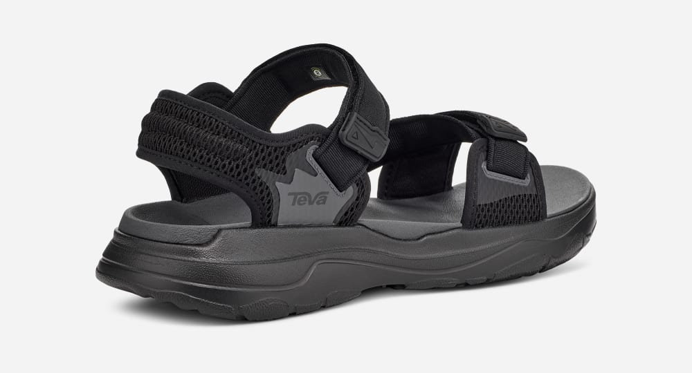 Black Teva Zymic Men's Sandals | Ireland-7230