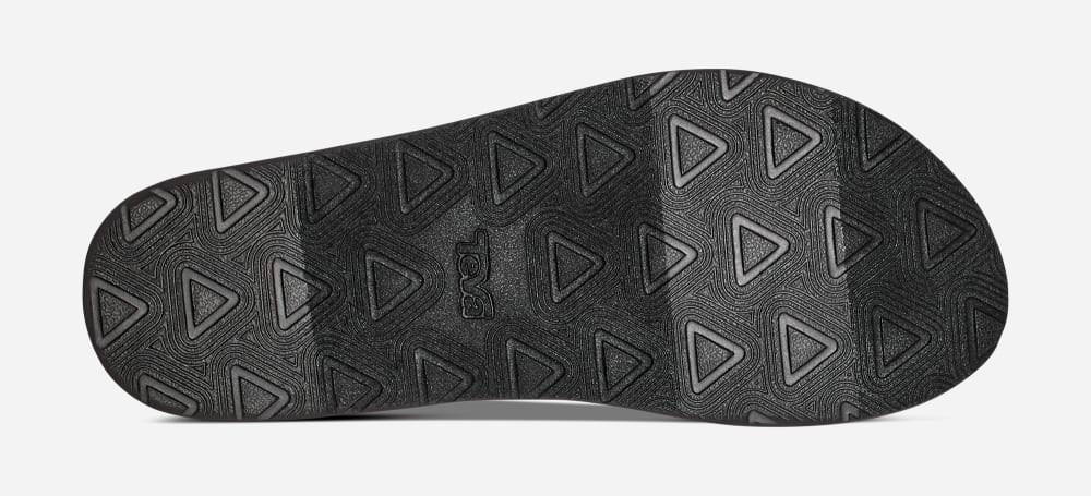 Black / White Teva Reflip Strappy Gradiate Women's Flip Flops | Ireland-5946