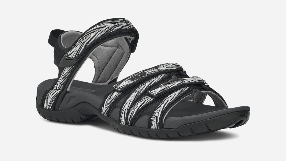 Black / White Teva Tirra Women's Hiking Sandals | Ireland-8561