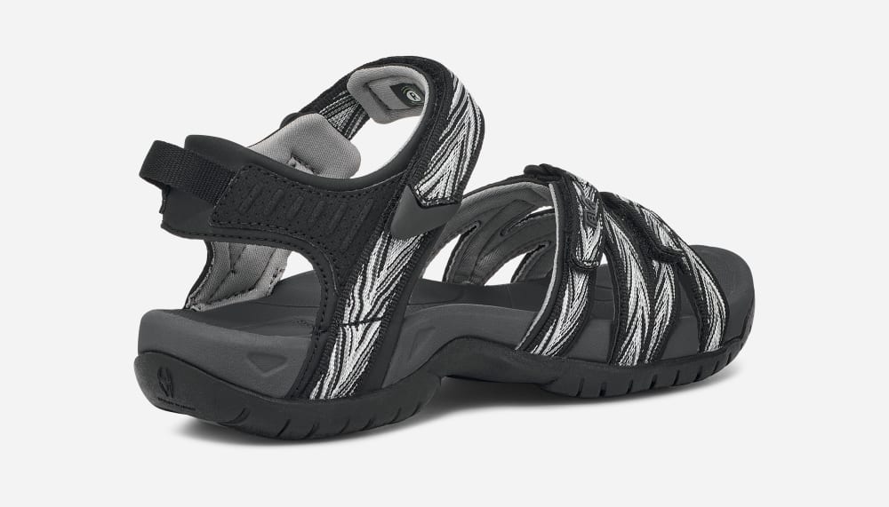 Black / White Teva Tirra Women's Hiking Sandals | Ireland-8561