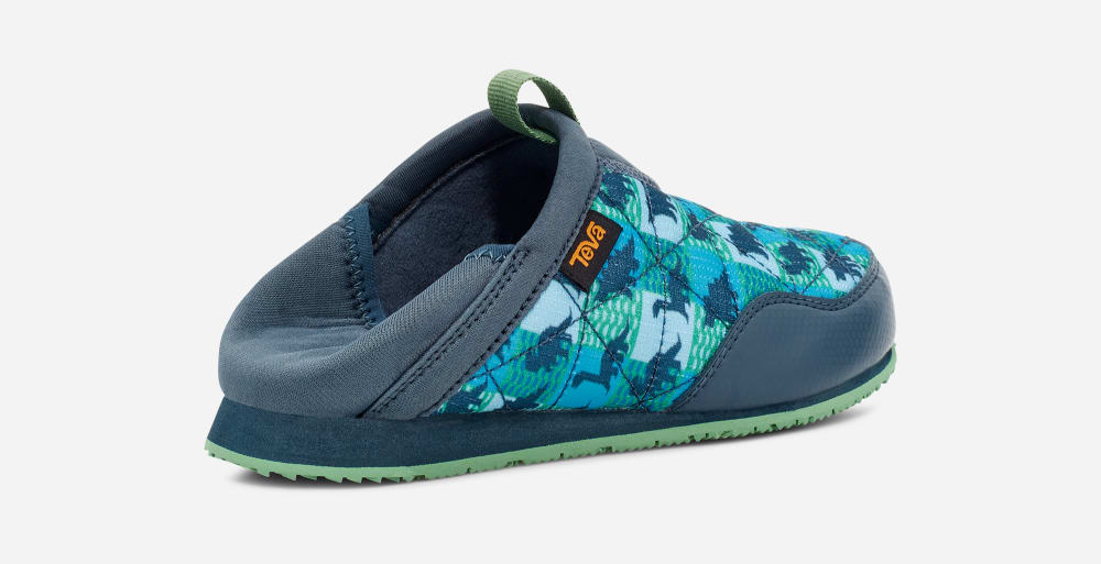 Blue Teva ReEMBER DINOSTER INFANT Kids' Slip Ons | Ireland-9625