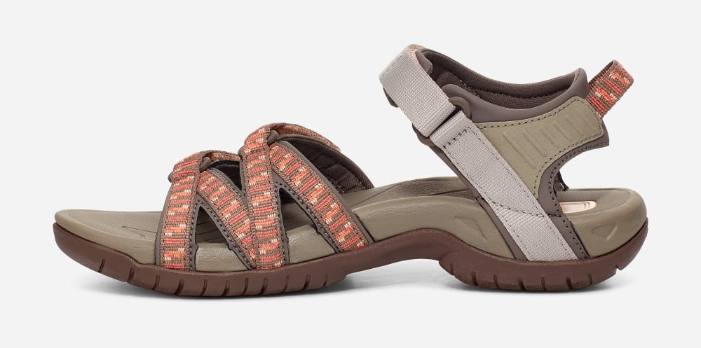 Brown / Orange Teva Tirra Women's Hiking Sandals | Ireland-1549