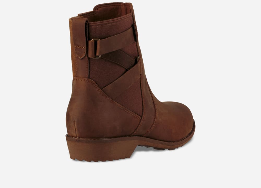 Brown Teva Ellery Ankle Waterproof Women's Boots | Ireland-1365